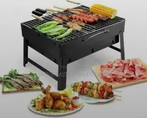 Portable, Foldable Charcoal Barbecue Grill.