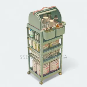 Rolling Utility Cart - Multi-Layer Mobile Storage Rack