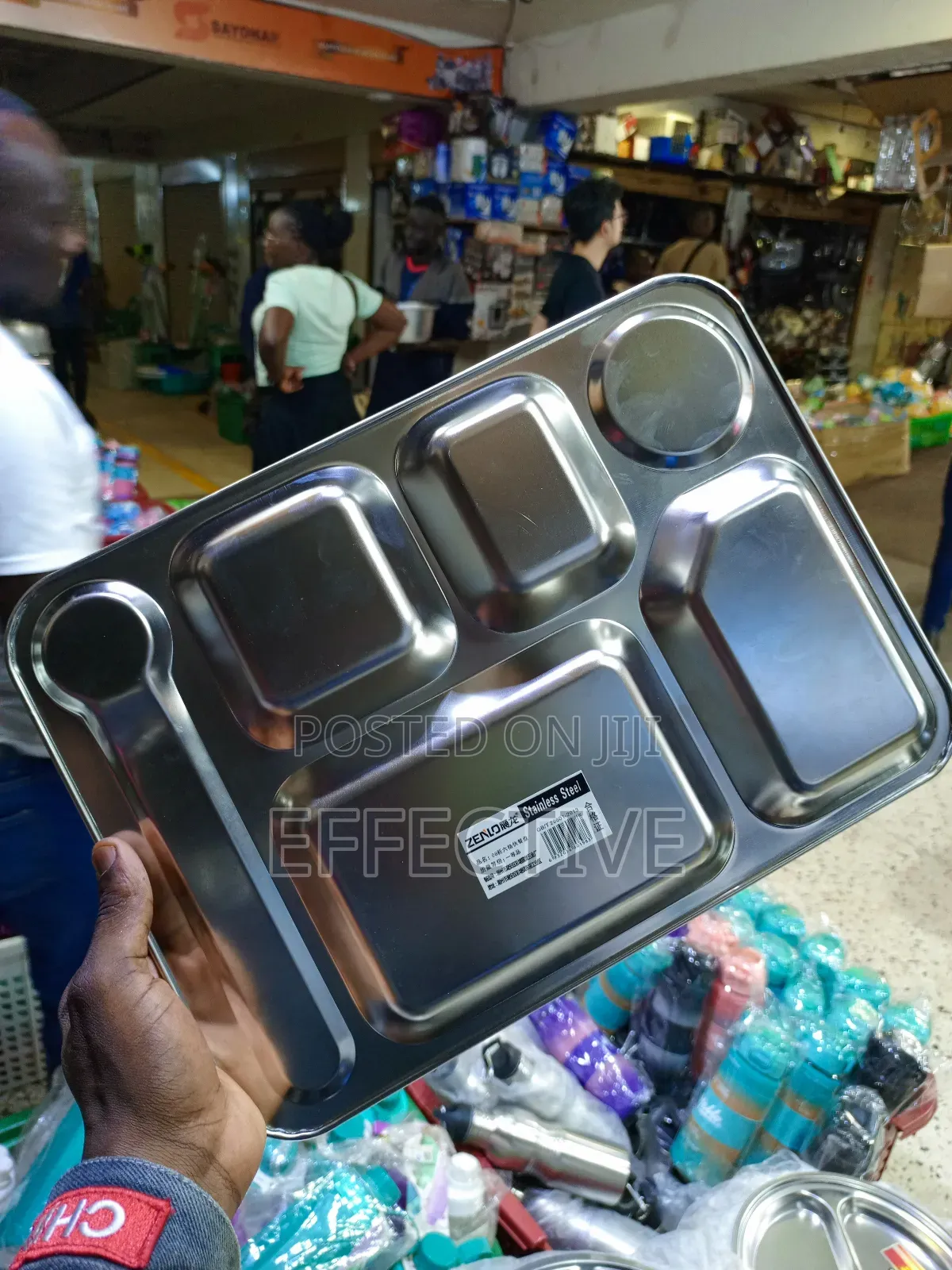 Multi-Compartment Stainless Steel Food Tray