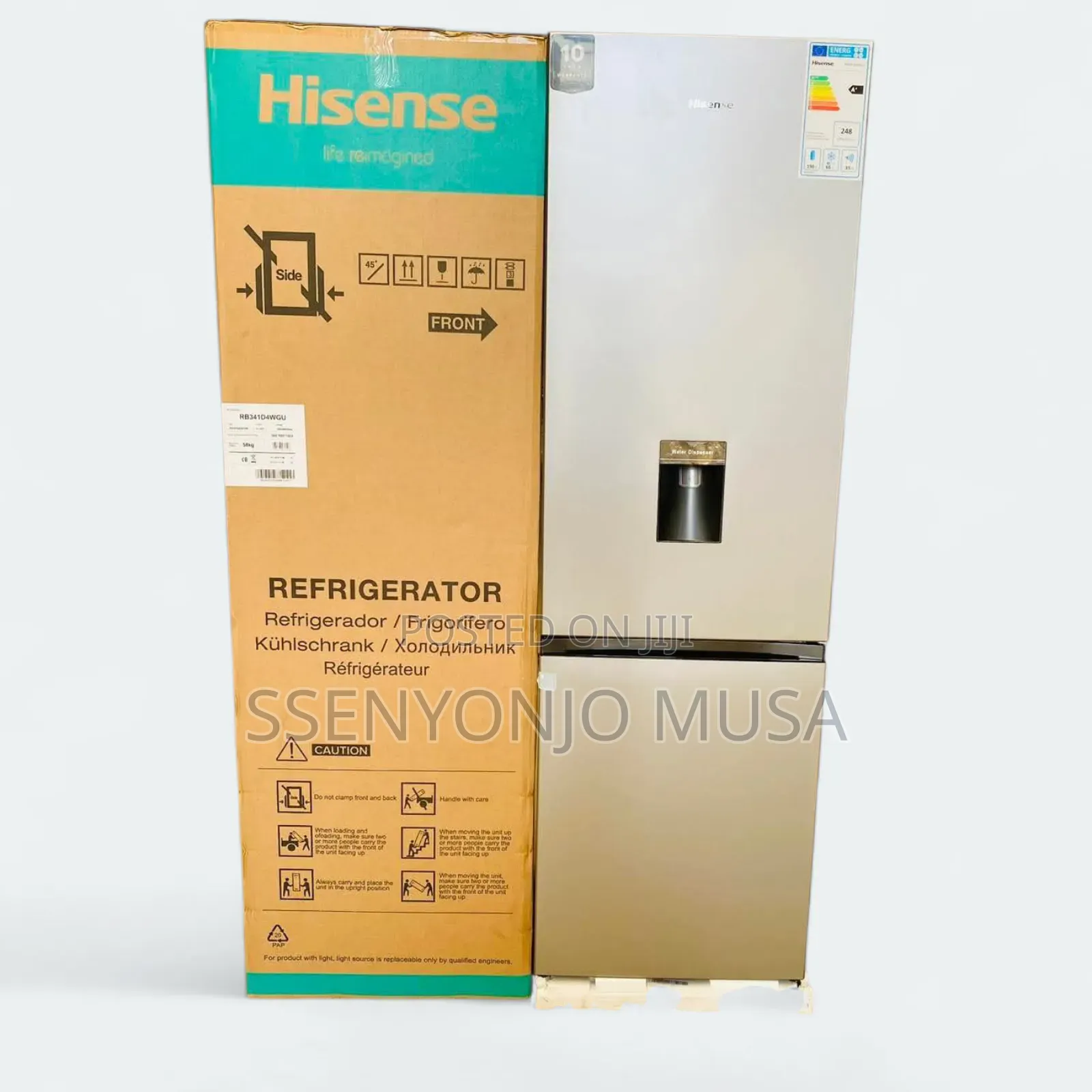 Hisense 330l Double Door Fridge - Frost Free, Bottom Freezer