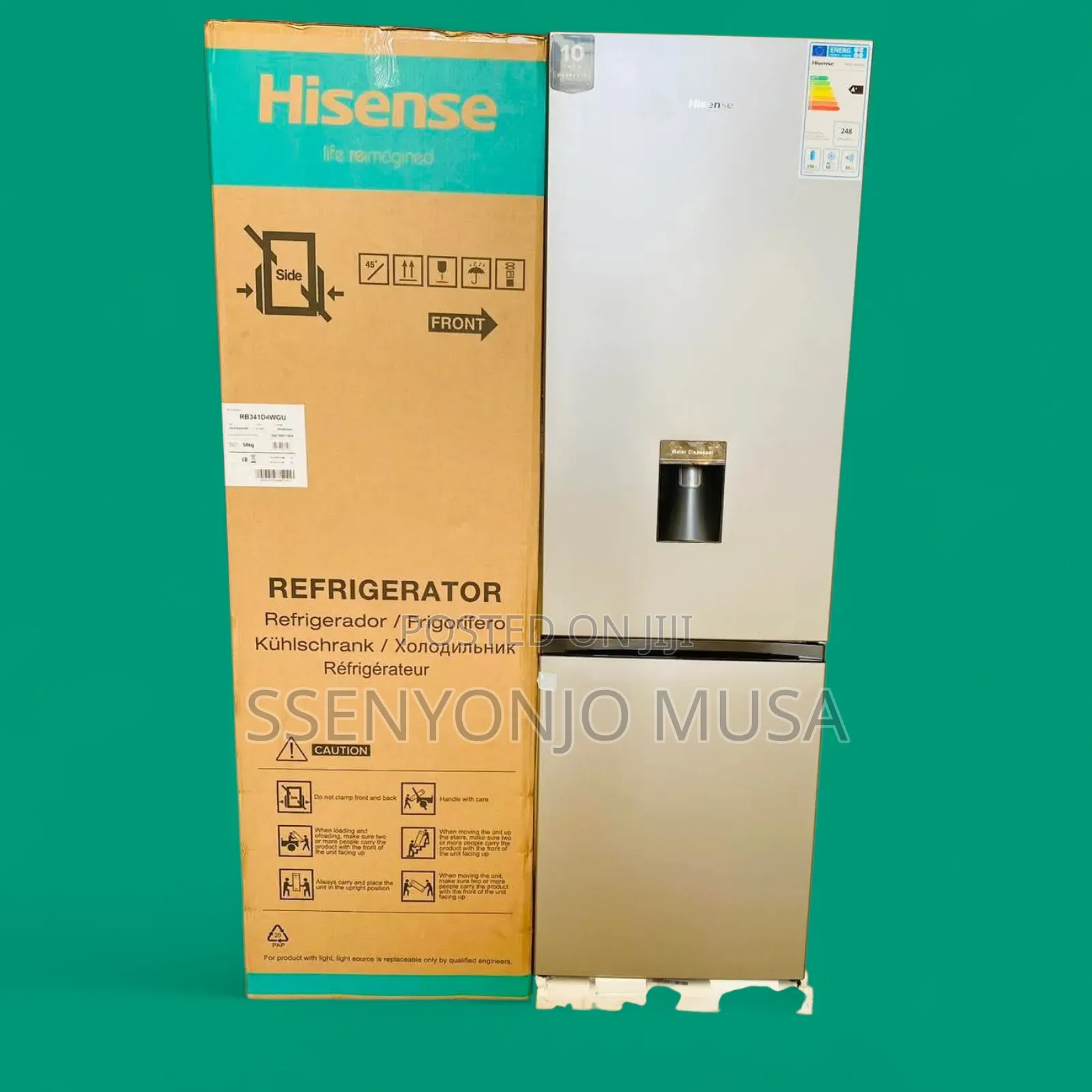 Hisense 330l Double Door Fridge - Frost Free, Bottom Freezer