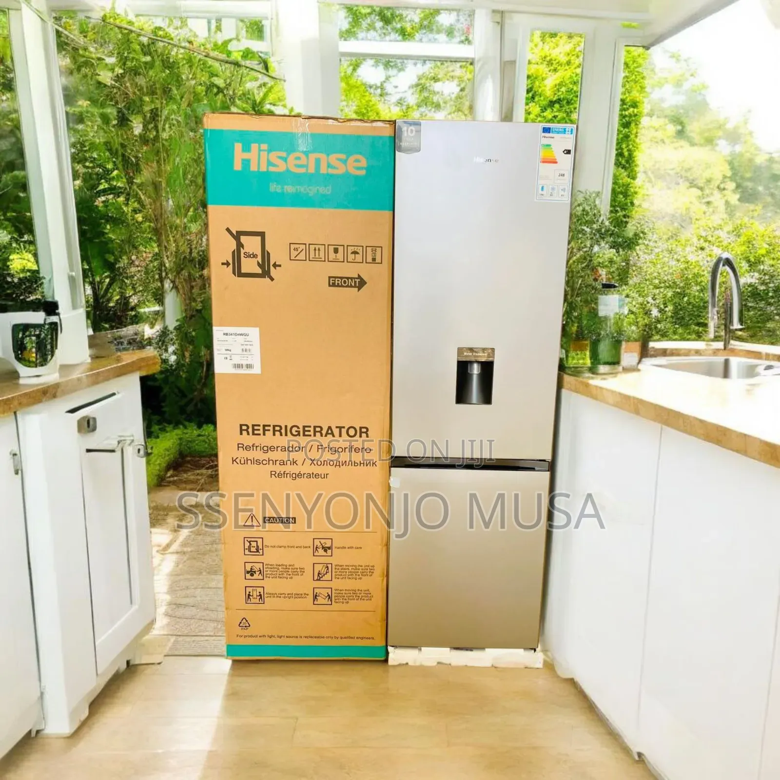 Hisense 330l Double Door Fridge - Frost Free, Bottom Freezer