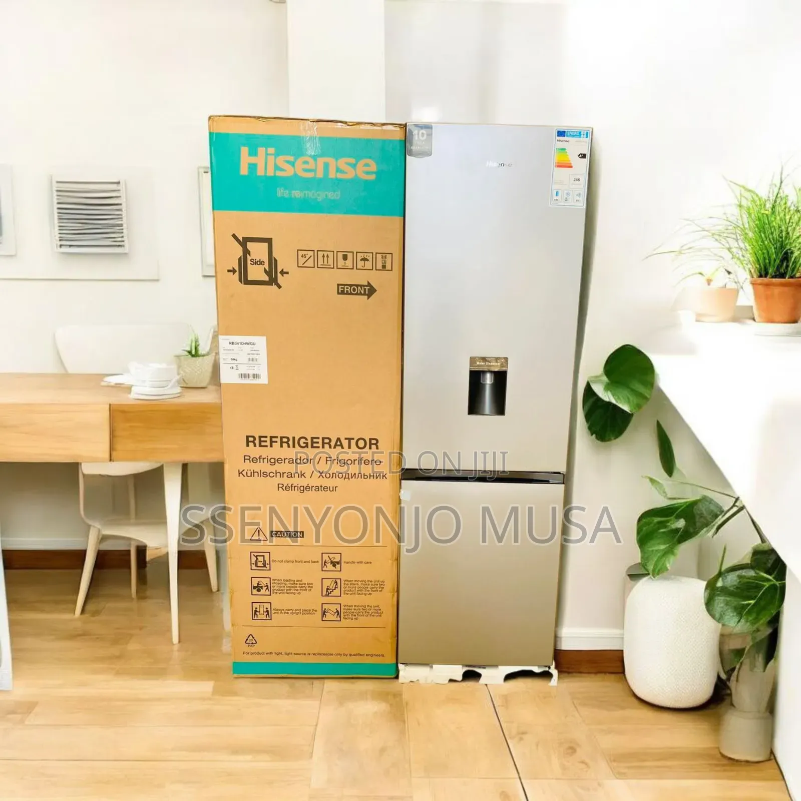 Hisense 330l Double Door Fridge - Frost Free, Bottom Freezer