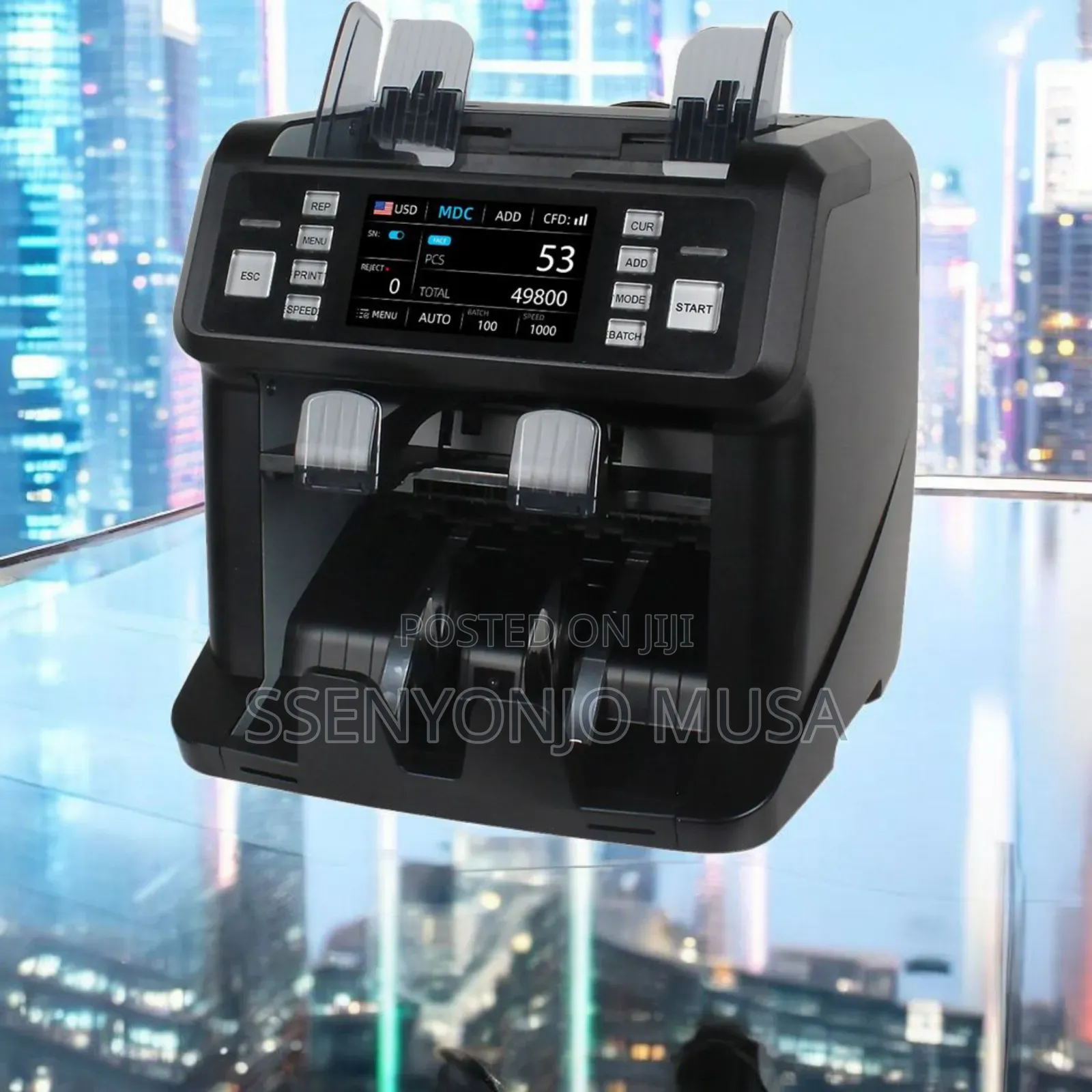 Multi-Currency Value Bill Counter With Auto Identify - Double Pocket.