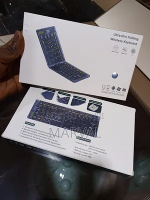Ultra-Thin Foldable Wireless Keyboard With a Transparent Body Design