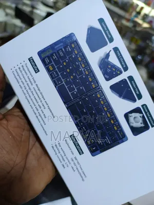 Ultra-Thin Foldable Wireless Keyboard With a Transparent Body Design