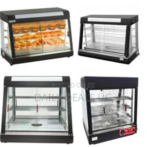 90*45*67cm Countertop Food Warmer Display Case 3 Shelf Hot Warming