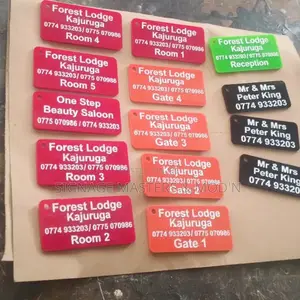 Multi Color Engraved Key Holders