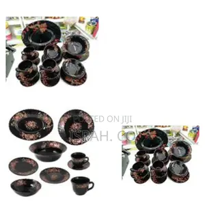 32 Pieces Flowered Opalware Dinner Set