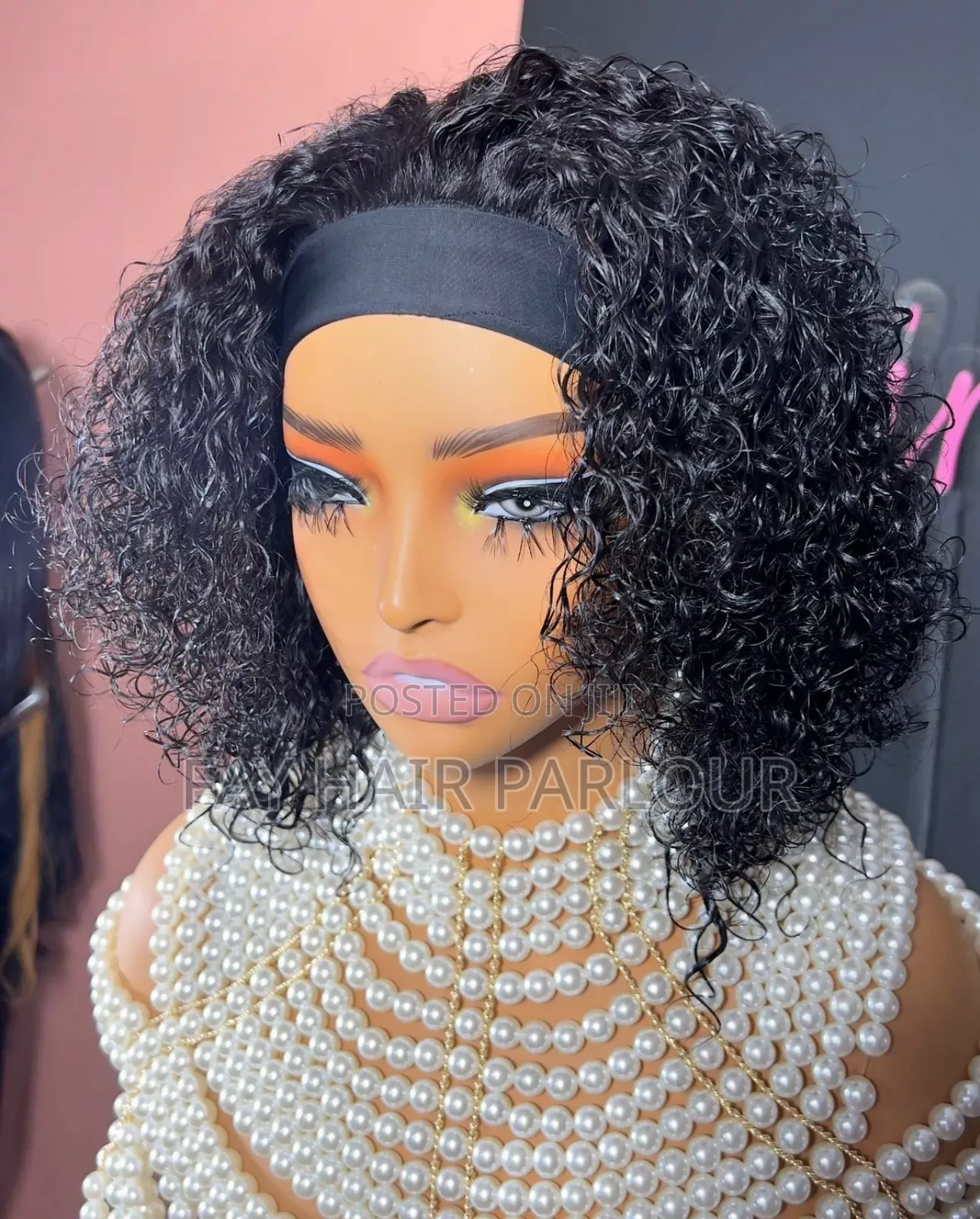 Curly Head Band Wig (Water Wave)