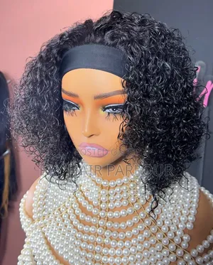 Curly Head Band Wig (Water Wave)