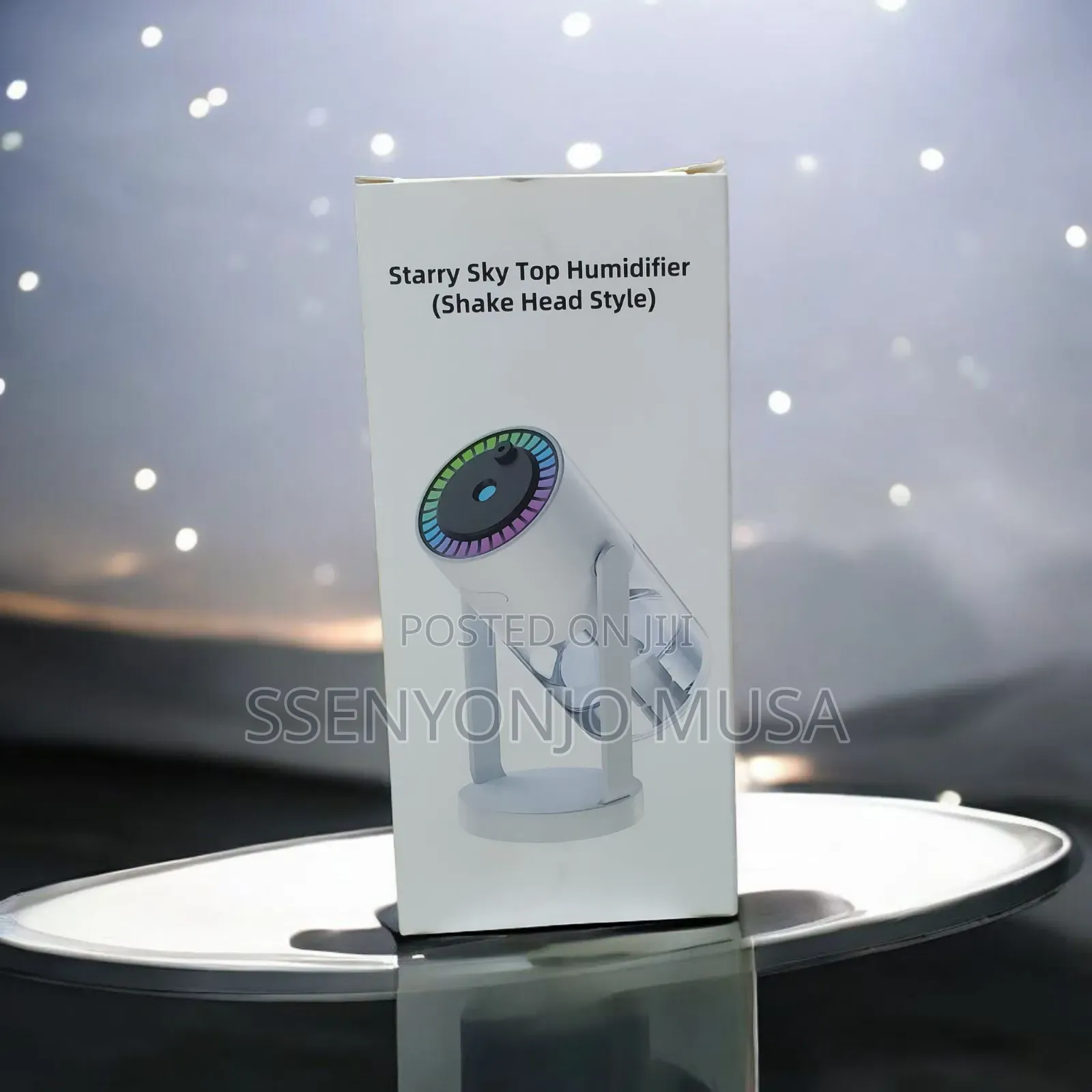 Mini Air Humidifier With Starry Sky Night Light