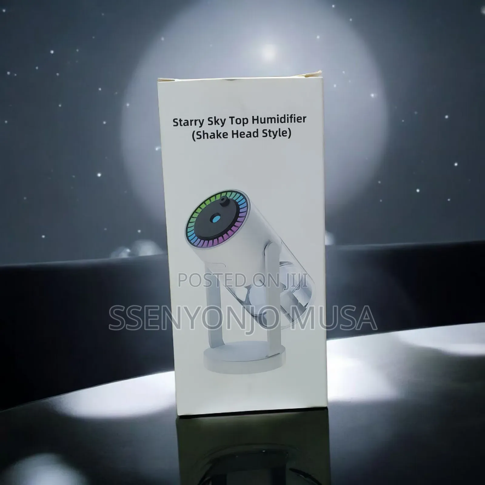 Mini Air Humidifier With Starry Sky Night Light