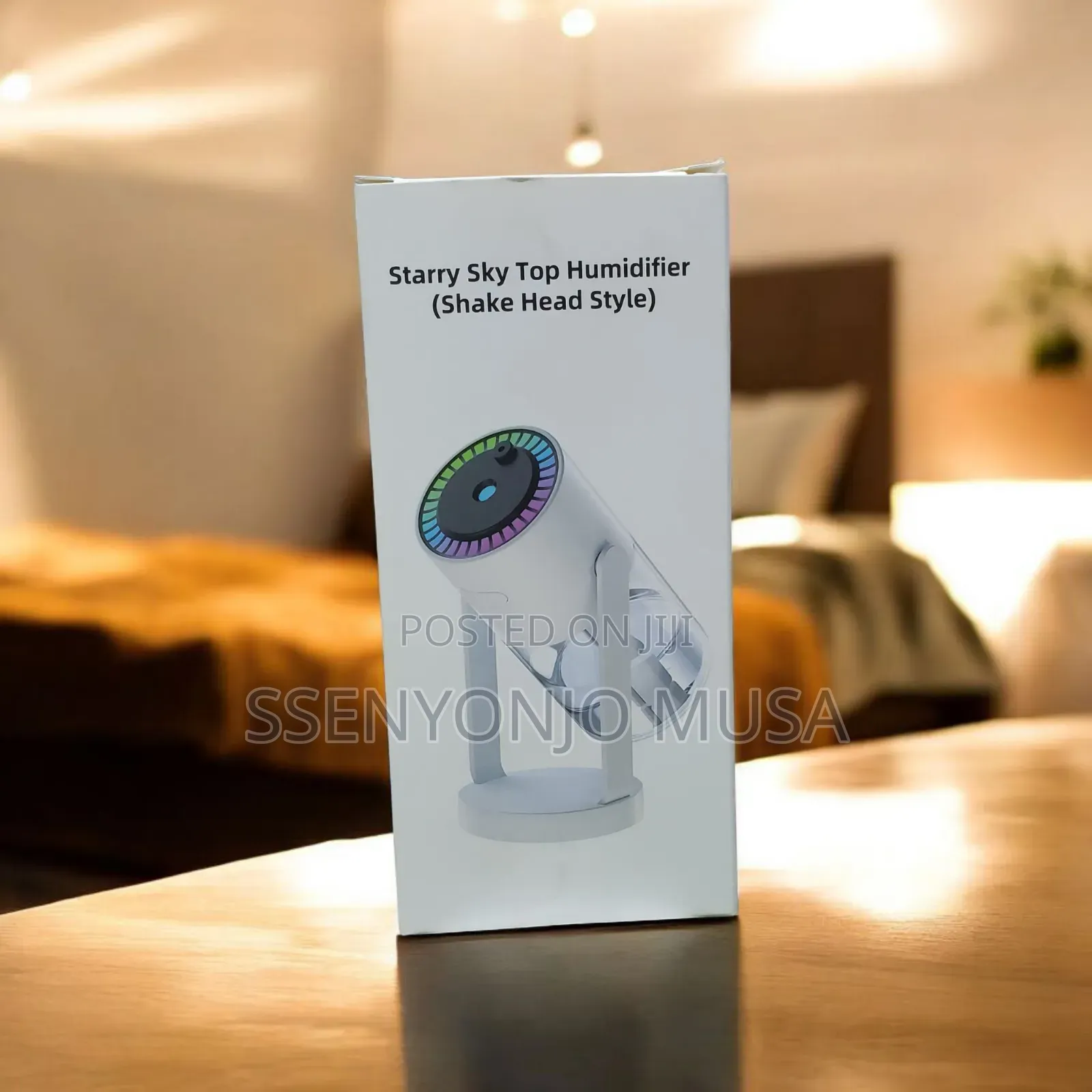 Mini Air Humidifier With Starry Sky Night Light