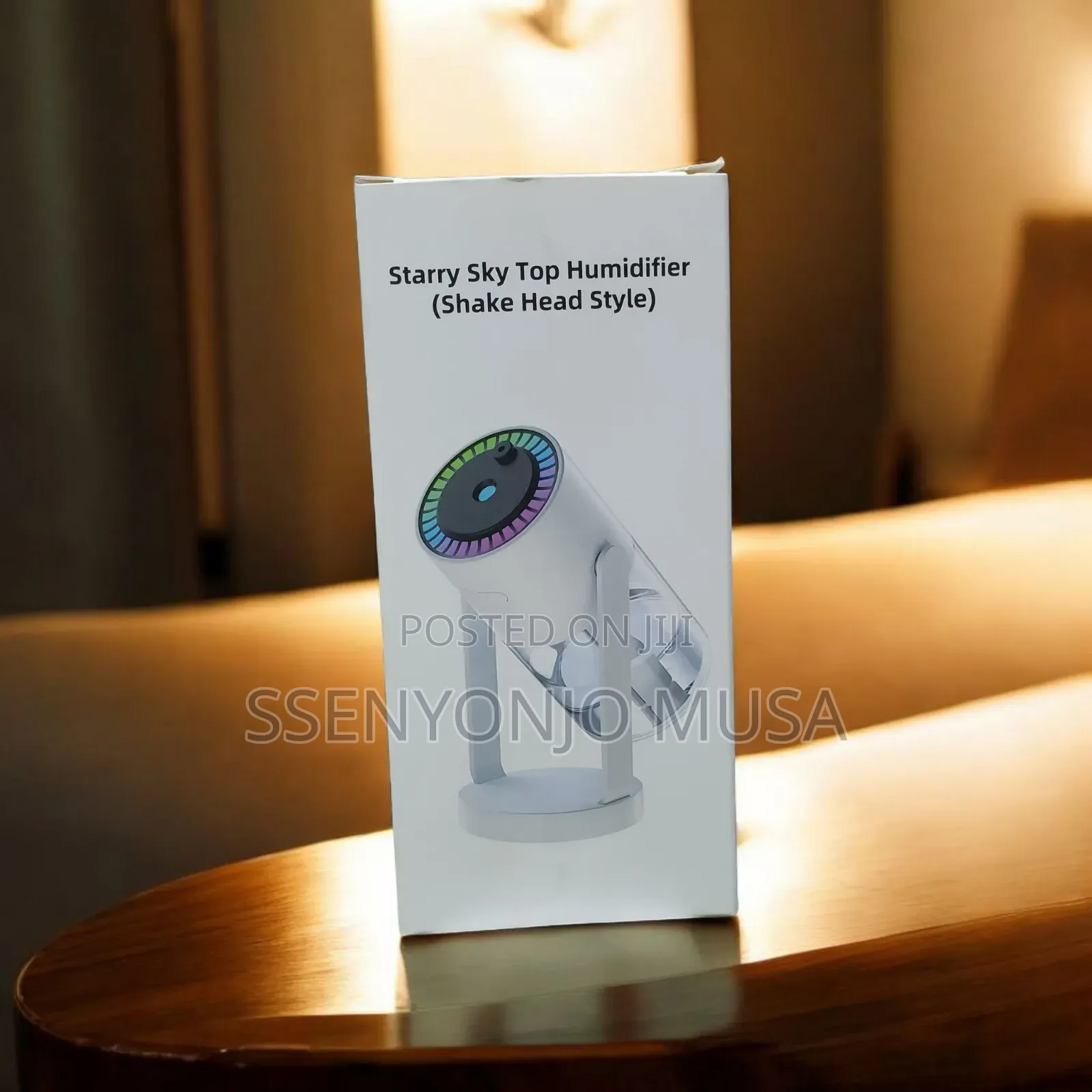 Mini Air Humidifier With Starry Sky Night Light