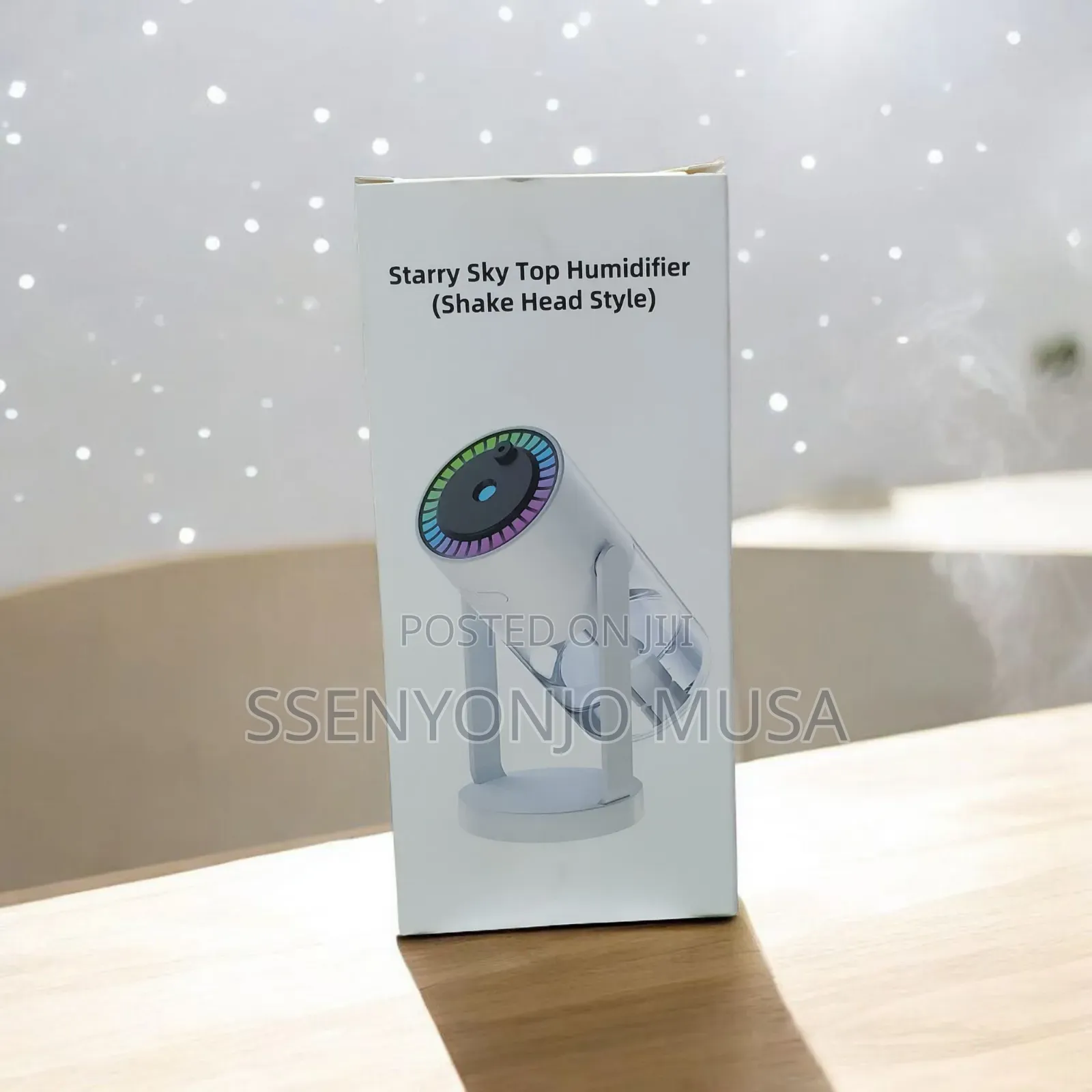 Mini Air Humidifier With Starry Sky Night Light