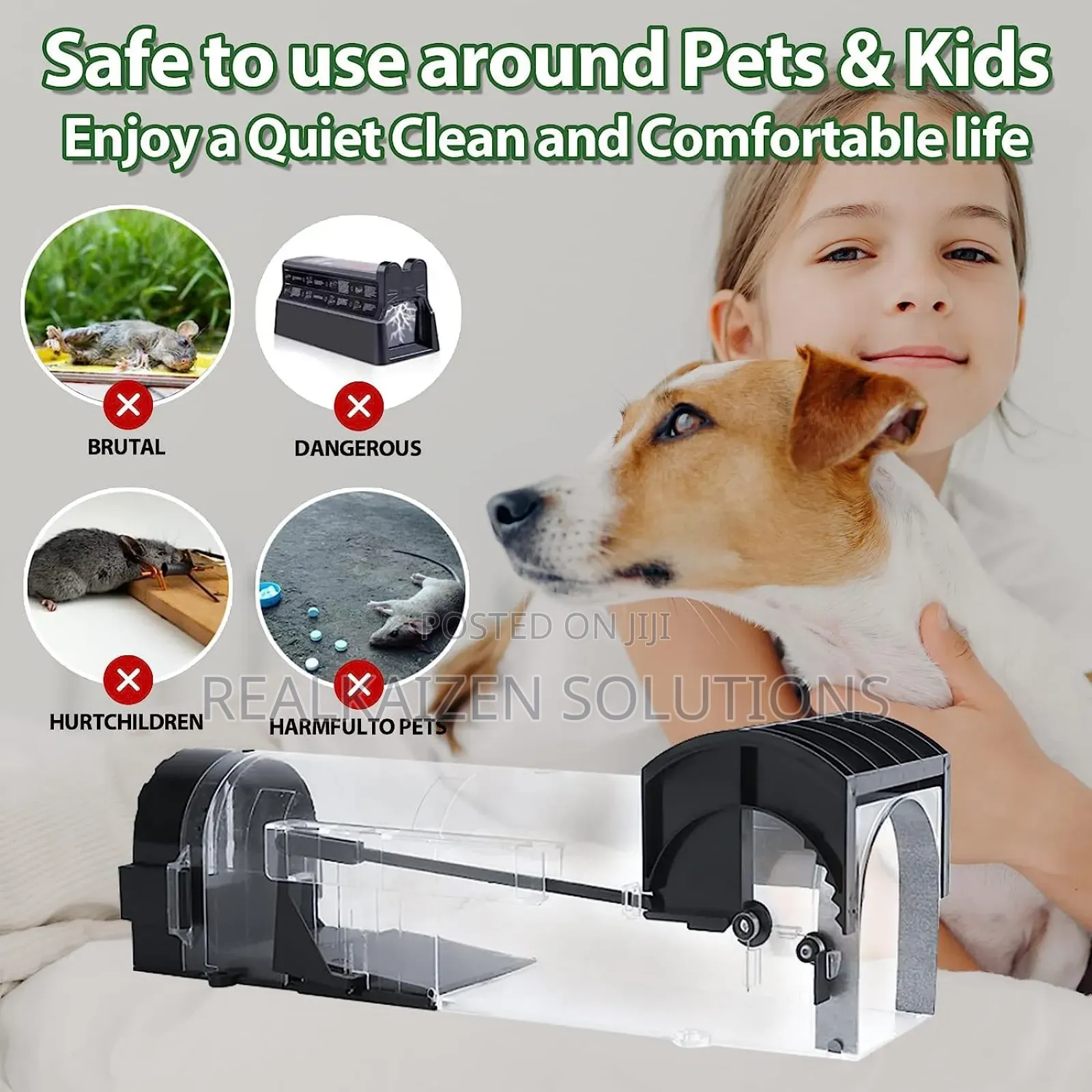 Reusable Smart Live Catch Cage Humane Mouse Rat Trap
