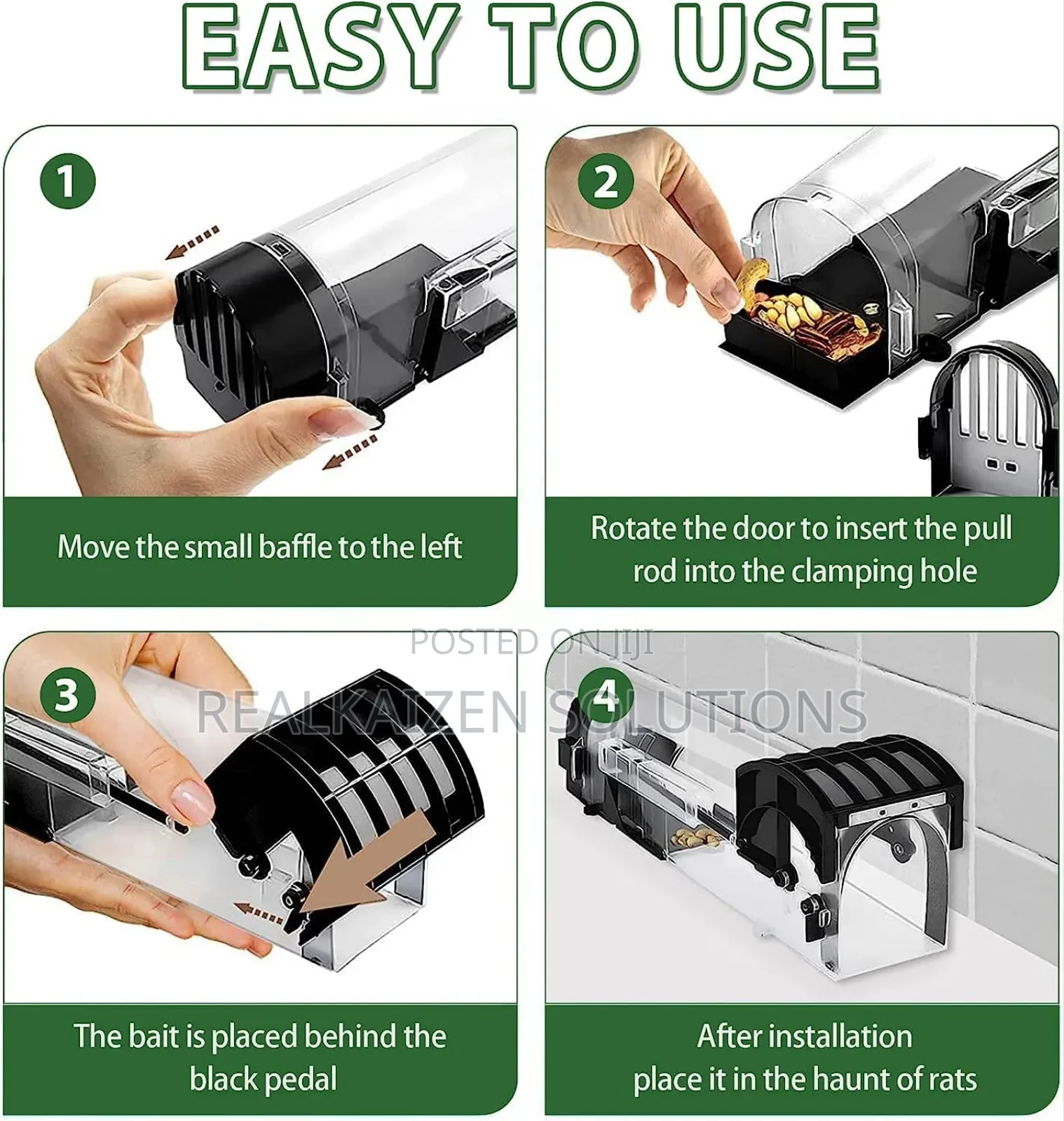 Reusable Smart Live Catch Cage Humane Mouse Rat Trap