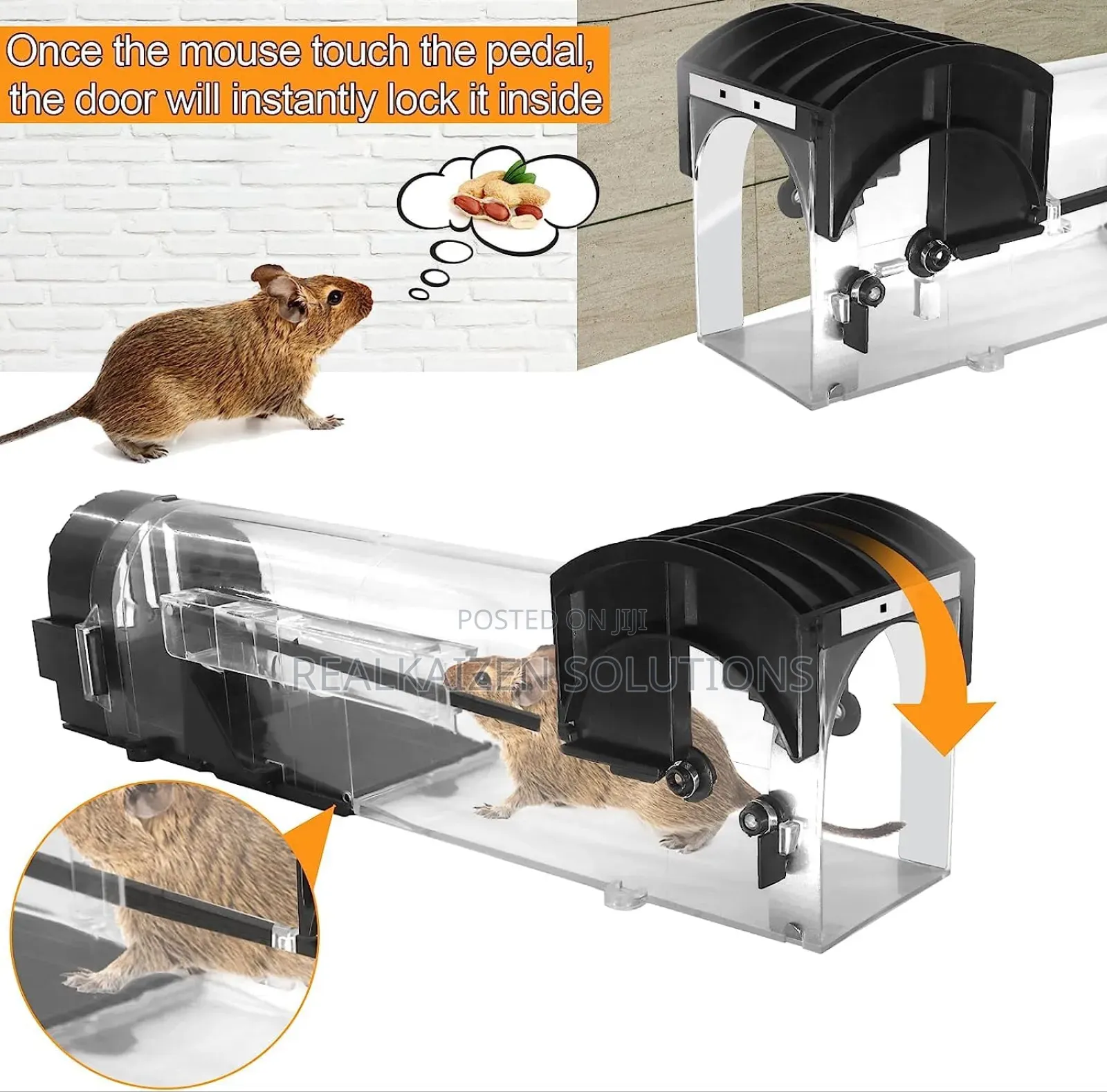 Reusable Smart Live Catch Cage Humane Mouse Rat Trap