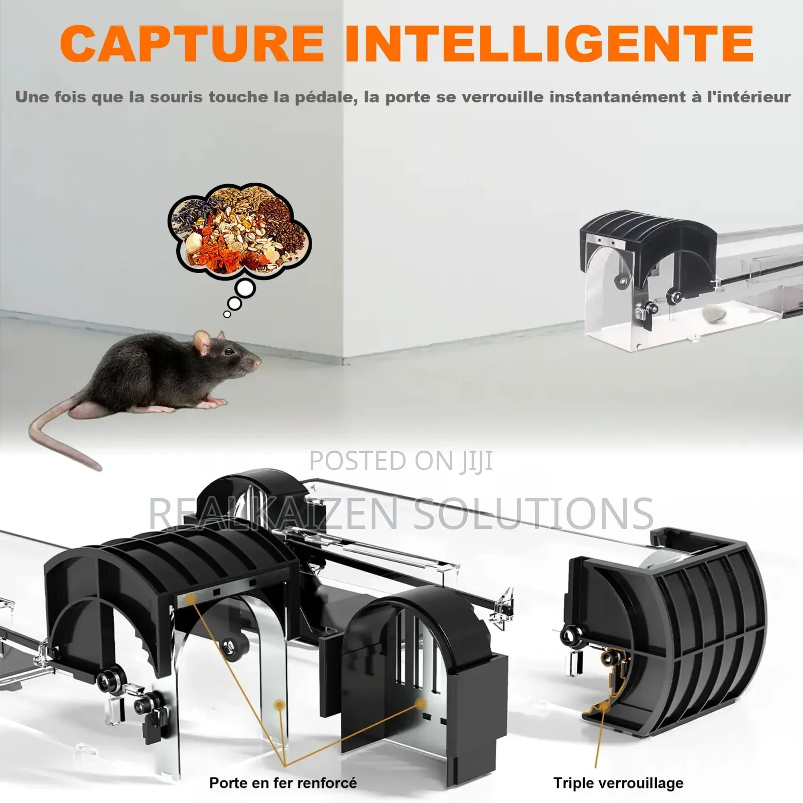 Reusable Smart Live Catch Cage Humane Mouse Rat Trap
