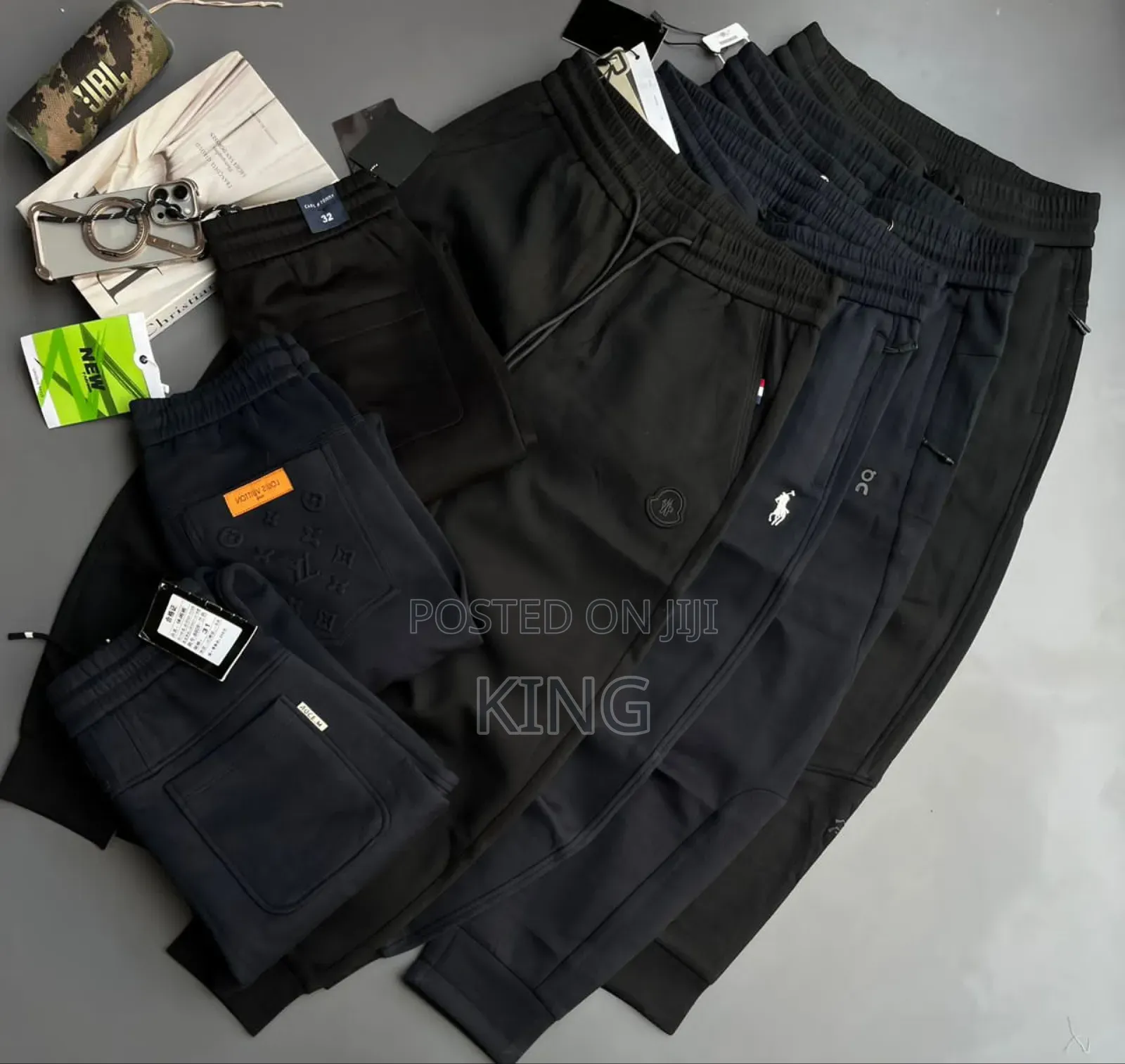 Black Squad Sweater Pants