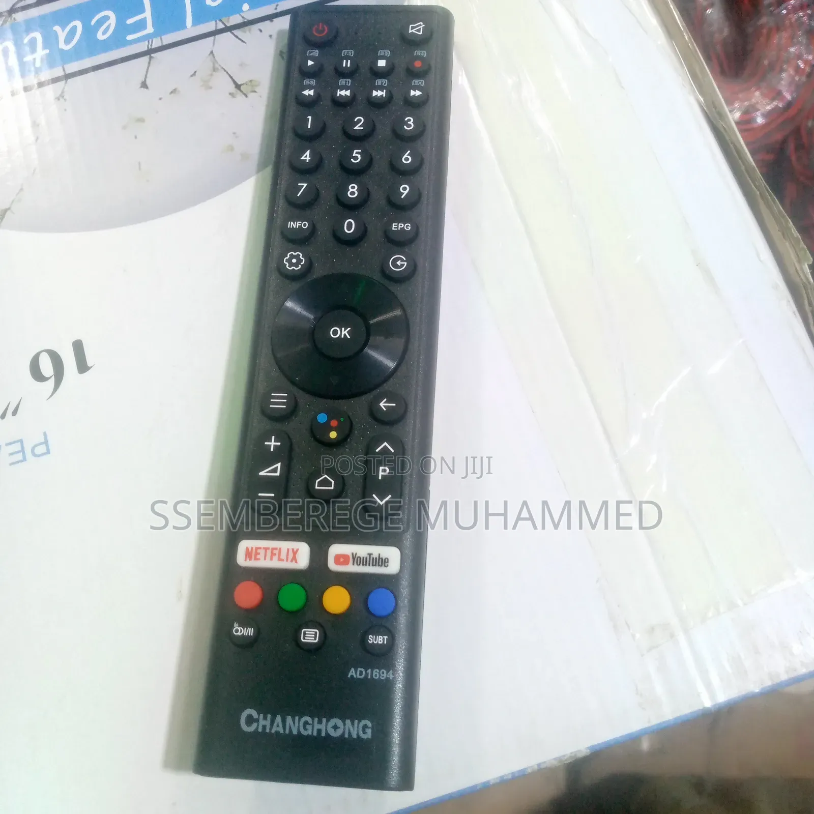 Remote Changhong Smart Black