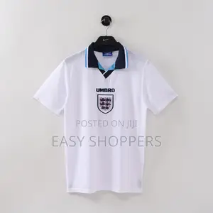England Home Jersey From the Uefa Euro 1996 Tournament.