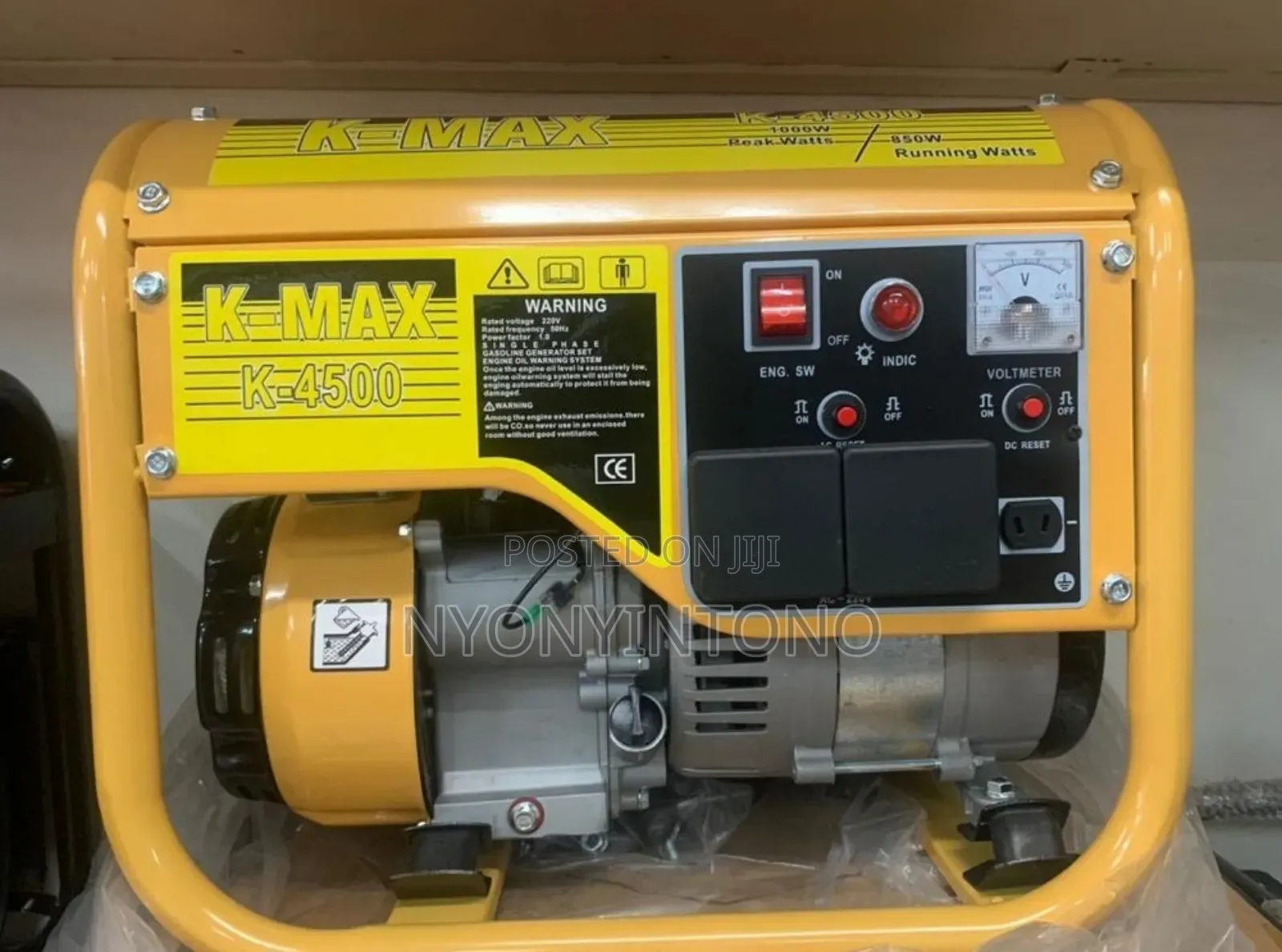K- Max 1kva Gasoline Generator K-4500