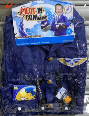 Kids Pilot In Command Costume Set