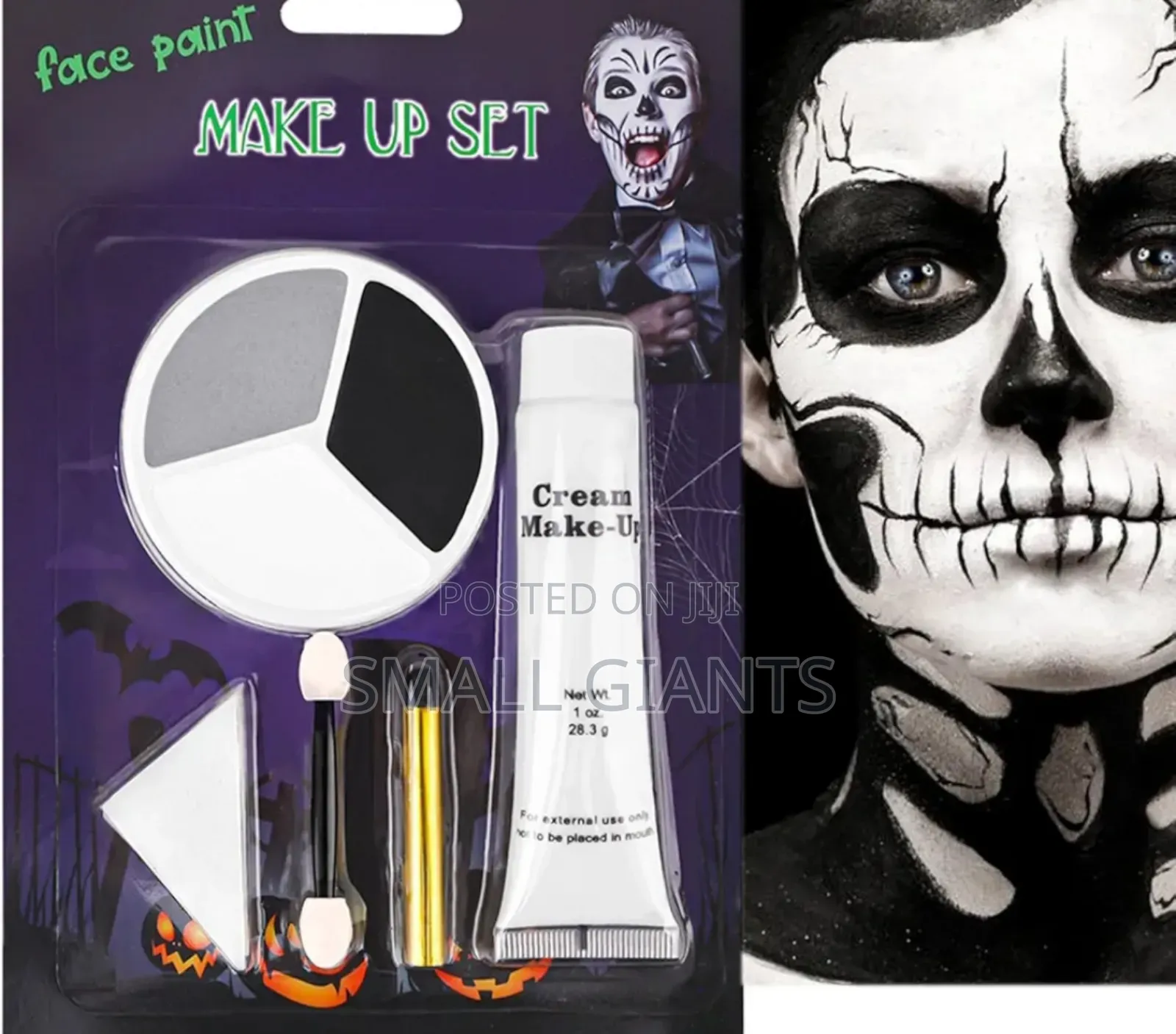 Face Paint, Black White Grey