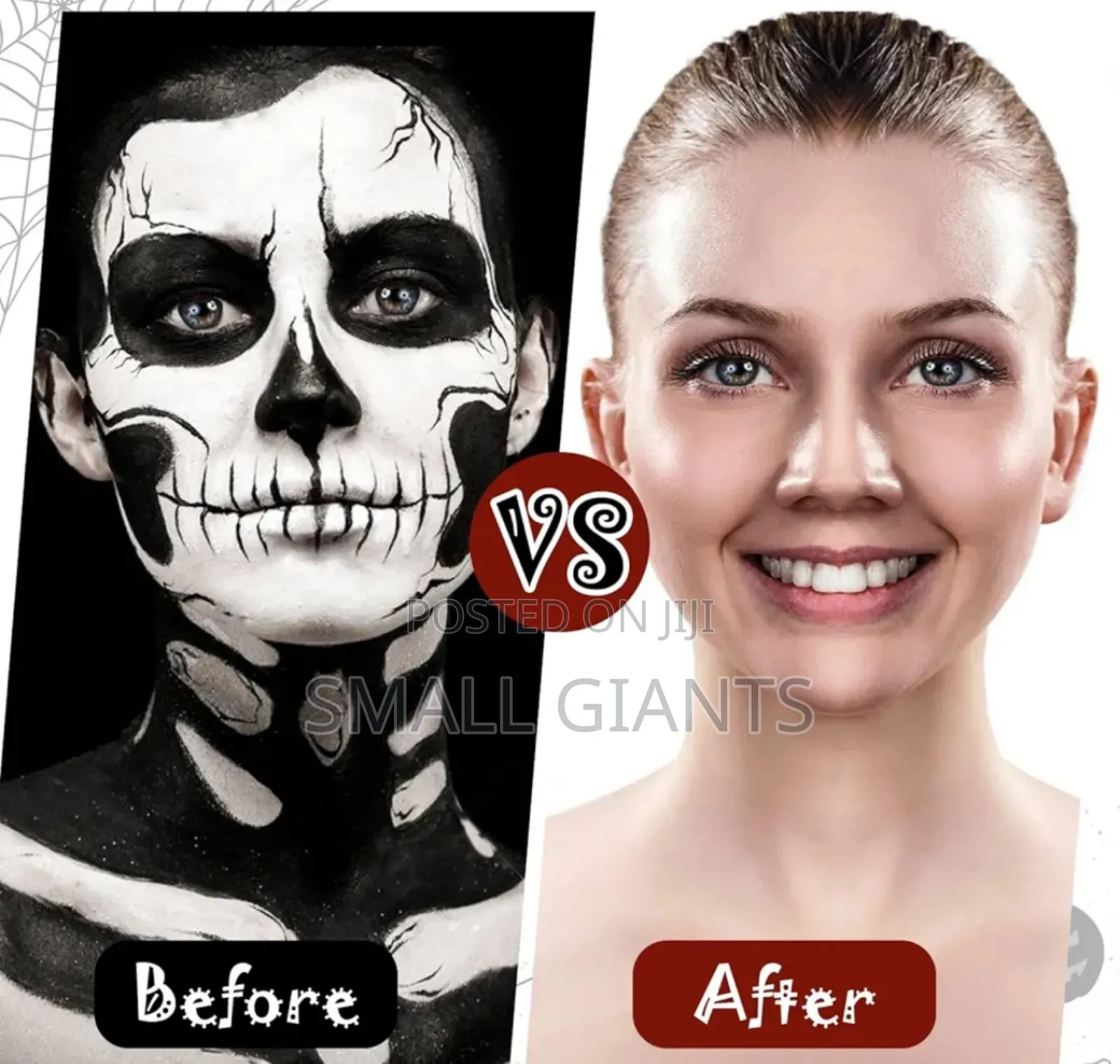 Face Paint, Black White Grey
