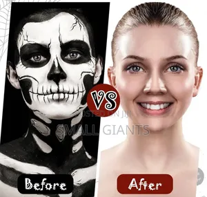 Face Paint, Black White Grey
