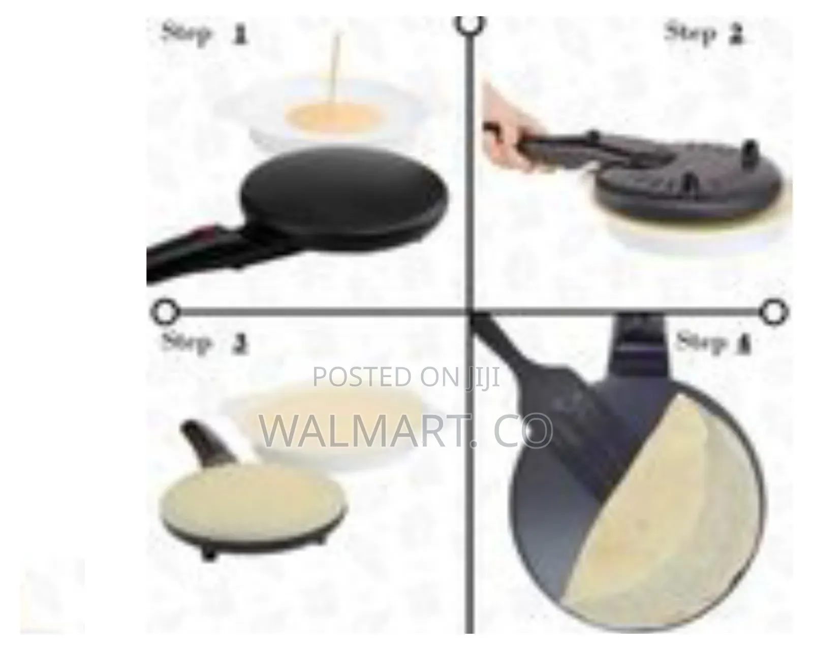 Portable 3 Steps Non Stick Electric Chapatti Pancake Crepe Maker