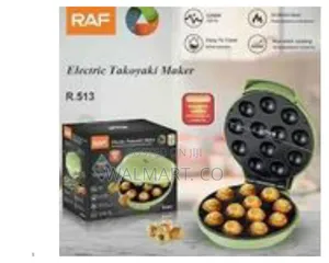 Raf Electric Takoyaki Maker Grill Breakfast Machine 12 Holes