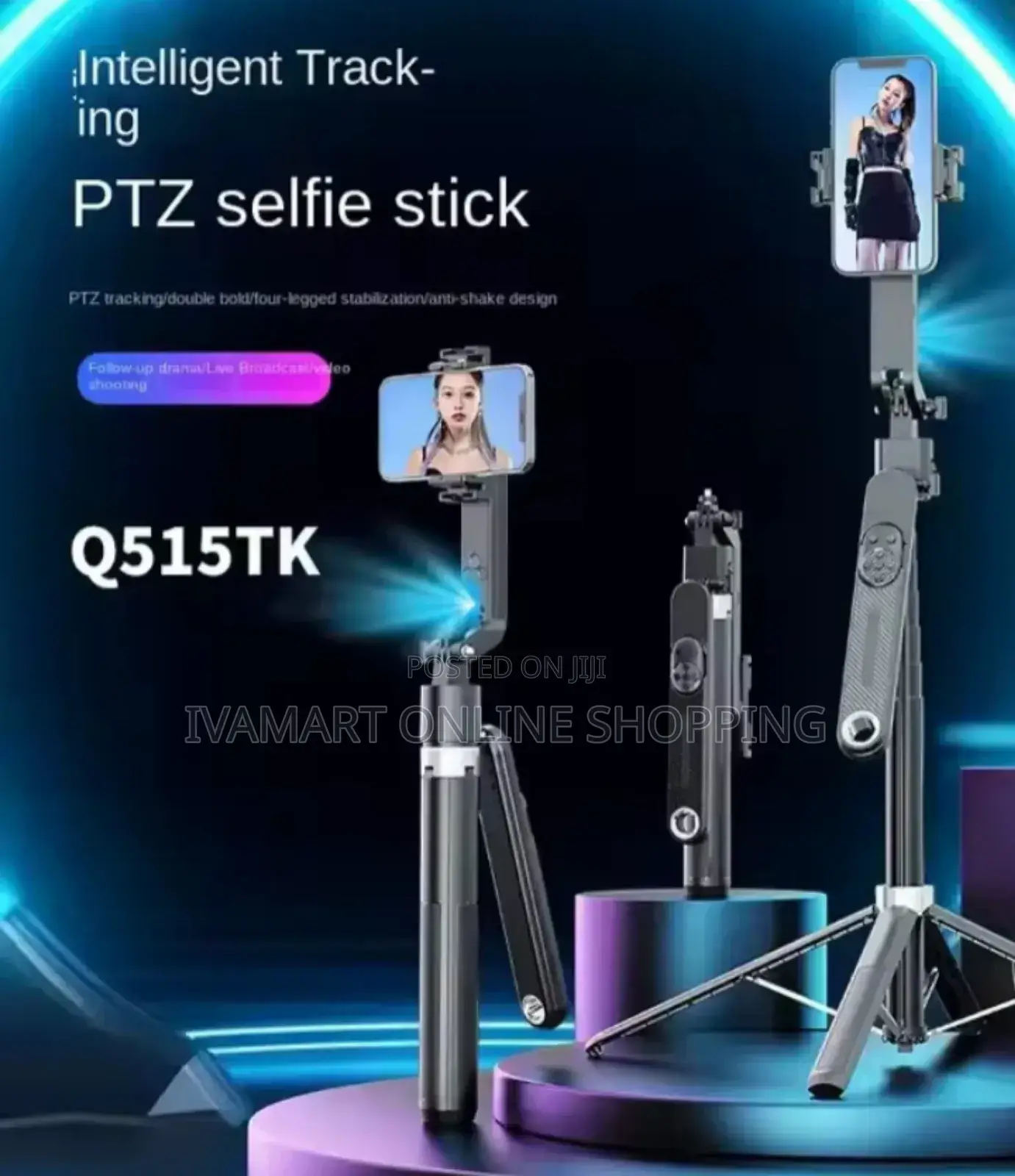 Q515tk Tracking Gimbal Selfie Stick.