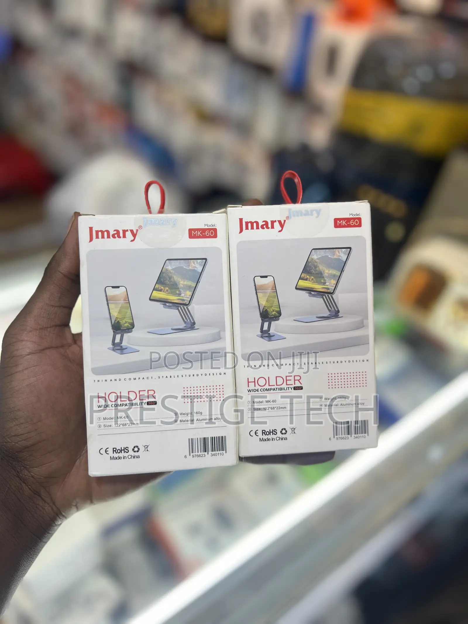 Jmary Mk60 Rotating Foldable Phone Stand Holder For Mobile & Tablet