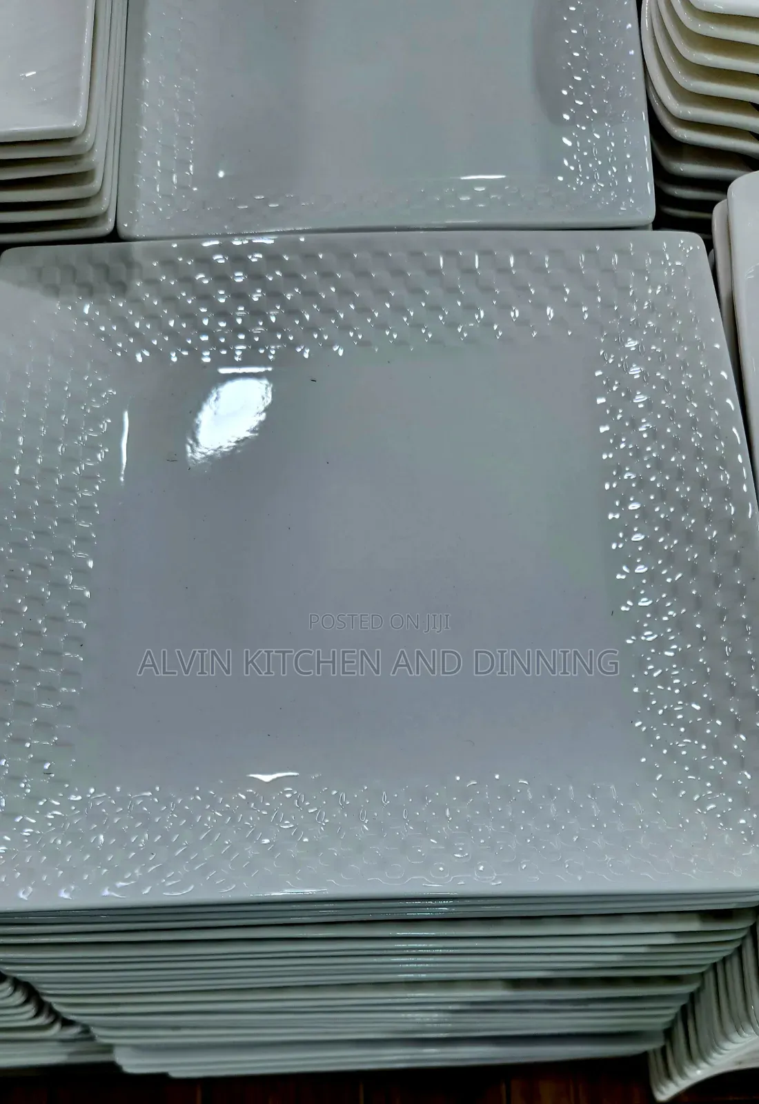 Dinner Plates Square a Set of 6pcs