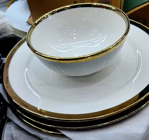 White Dinner Set of 18pcs,Dinner Plates,Side Plates Bowls