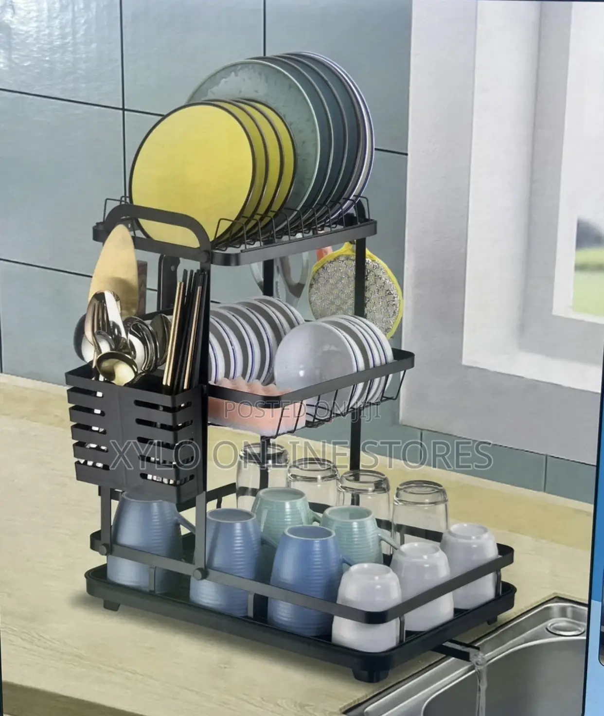 3- Tier Dish Drying Rack