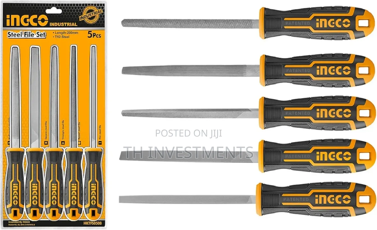 Inicole 5pcs of Steel File Set