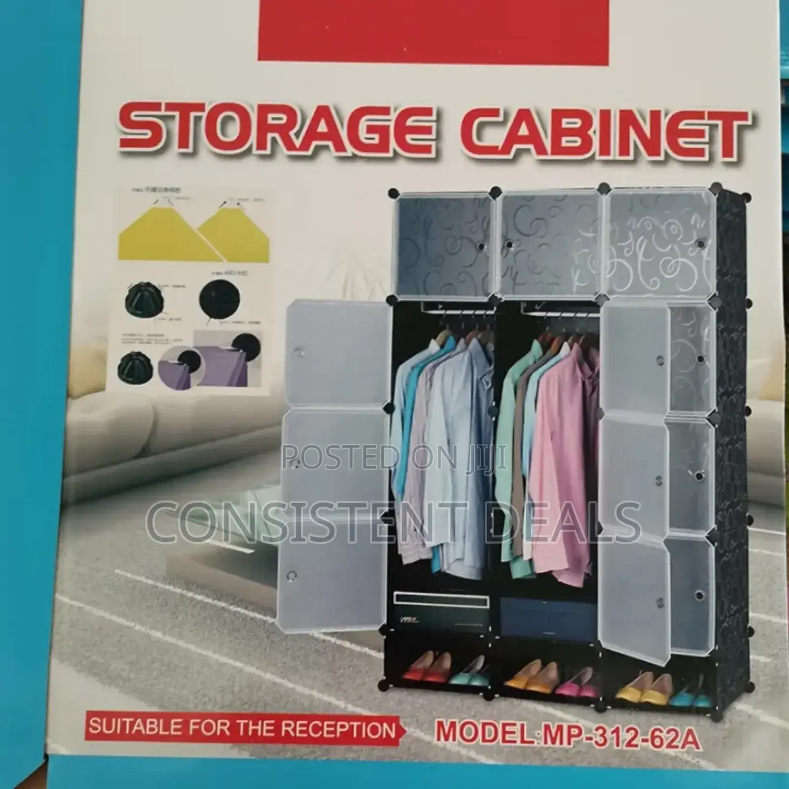 Plastic Wardrobe (3 Collum)