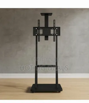 Mobile Tv Stand Trolley Mount for 32–100inch TVS Movable With Wheels