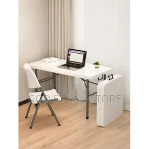 Plastic Foldable Computer Table 120cm and a Chair
