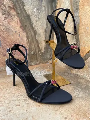 Women's Beaded Crossover Heels