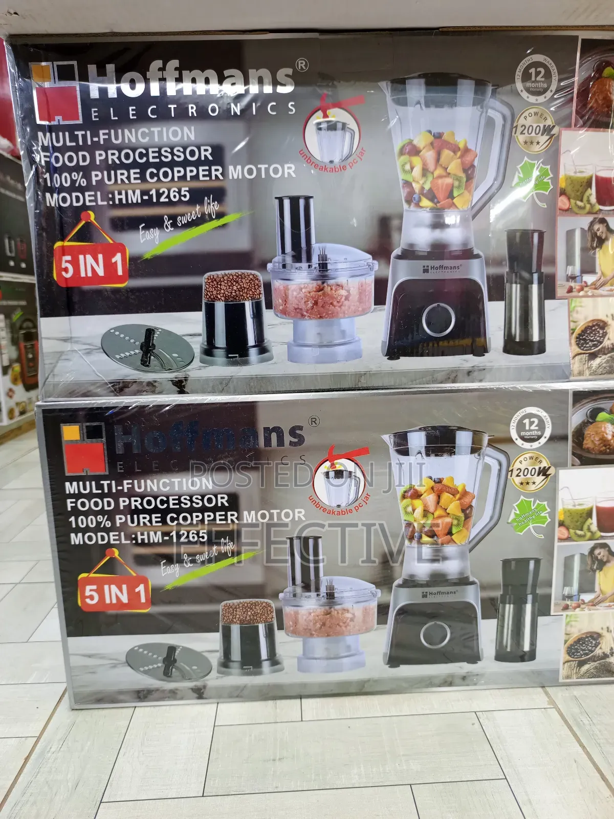 Multi-Function Food Processor, Model Hm-1265.