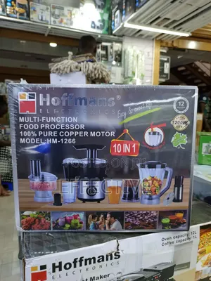 10-in-1 Multi-Function Food Processor, Model Hm-1266.