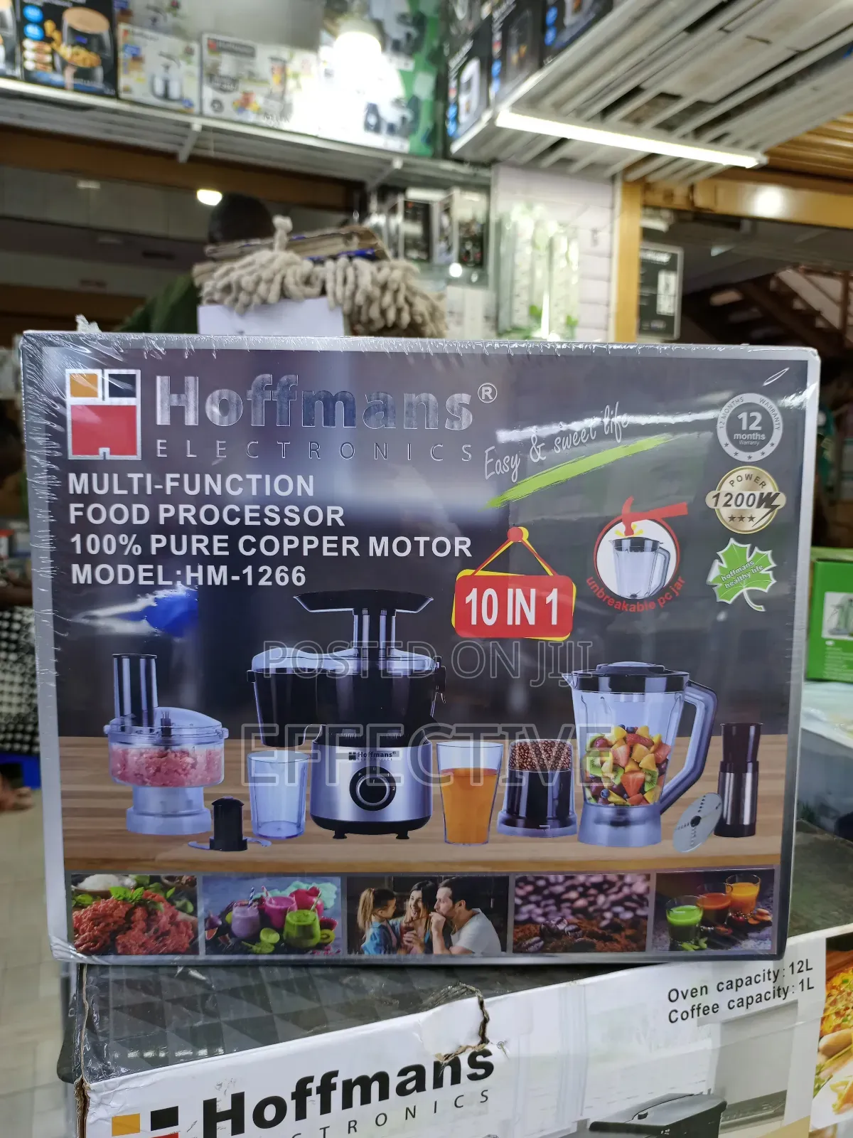 10-in-1 Multi-Function Food Processor, Model Hm-1266.