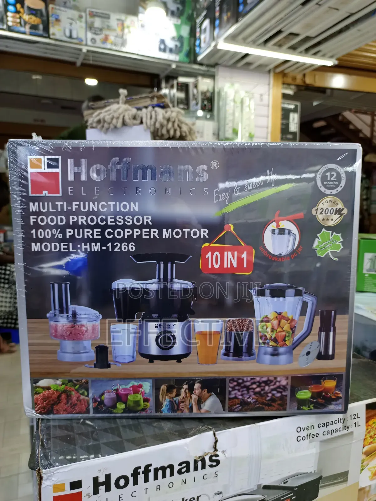 10-in-1 Multi-Function Food Processor, Model Hm-1266.
