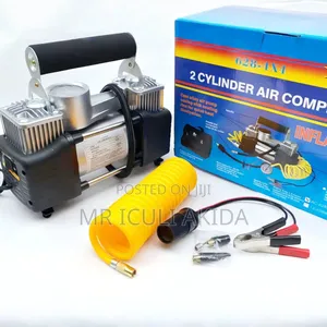 628-4x4 2-cylinder Air Compressor, A Portable Heavy-duty Tire Inflator