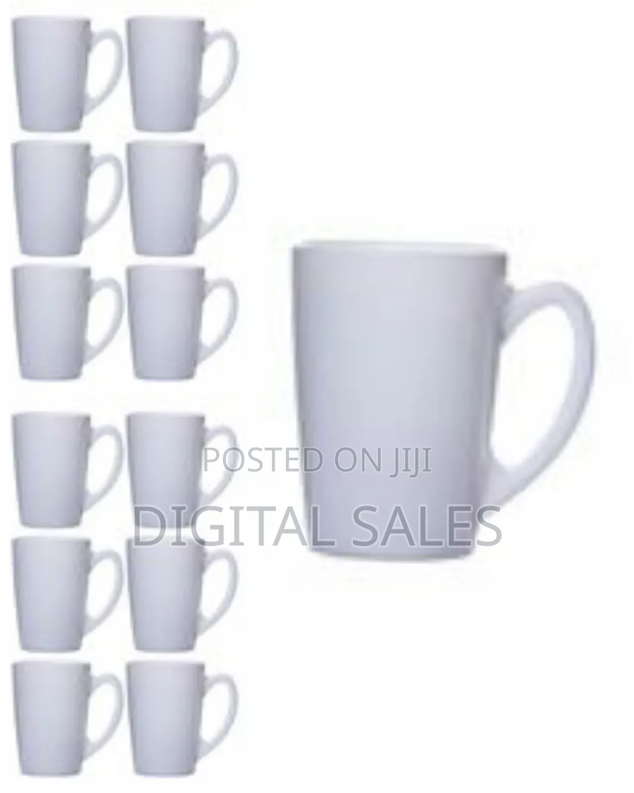 Luminarc 6 Pieces of Luminarc Plain Tea Coffee Mug Cups -White
